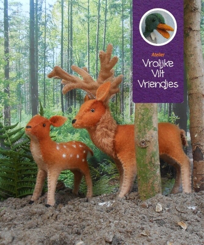 Atelier Vrolijke Viltvriendjes - Hertjes In Het Bos | Speel je Wijs