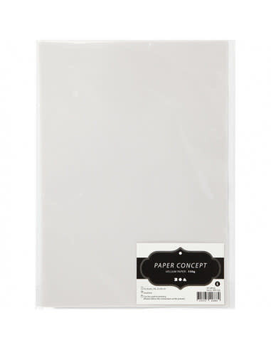 Perkament Papier / Vellum - Lichtgrijs A4 150 gram - 10vel | Speel je Wijs