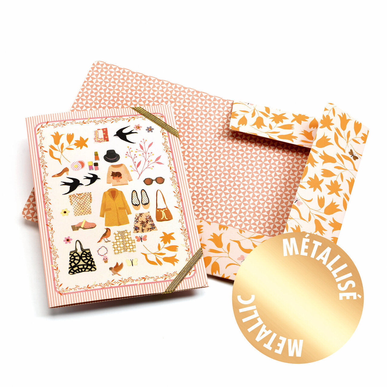 Djeco-Lovely Paper opbergmapjes / Senoville
