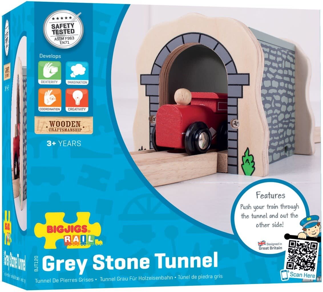 Bigjigs Rail - Tunnel / Grey Stone Tunnel | Speel je Wijs