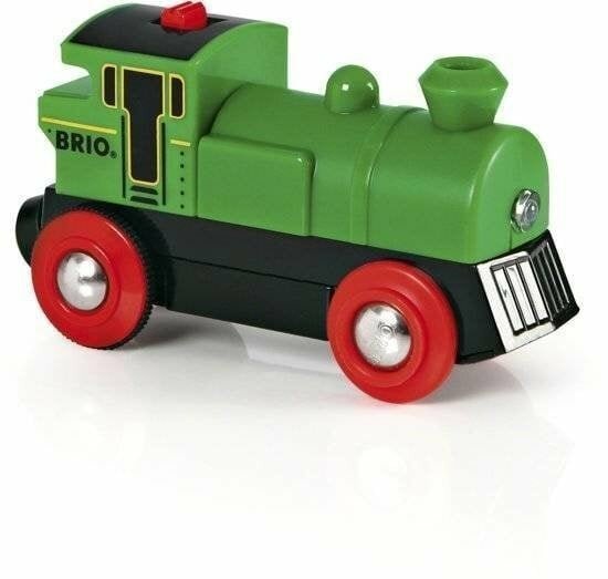Brio Groene locomotief op batterijen | Speel je Wijs
