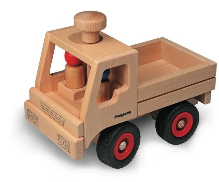 Fagus Houten Vrachtauto &quot;De Unimog&quot; 3+ | Speel je Wijs