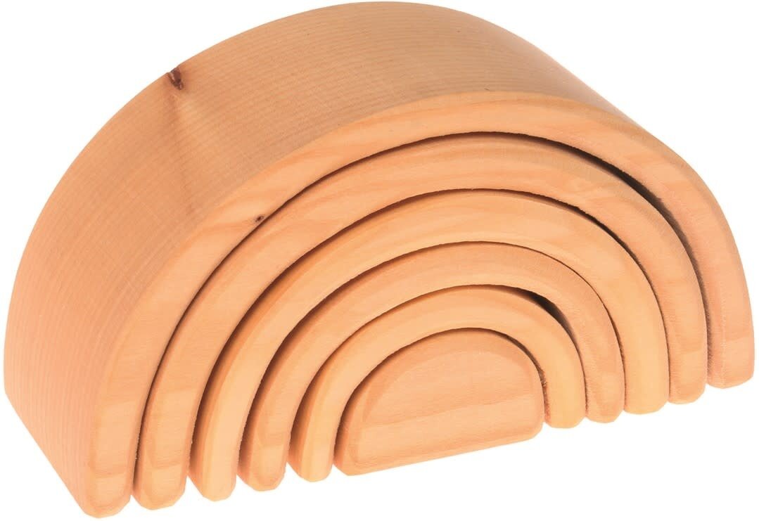 Grimm's houten Regenboog Naturel Middel | Speel je Wijs