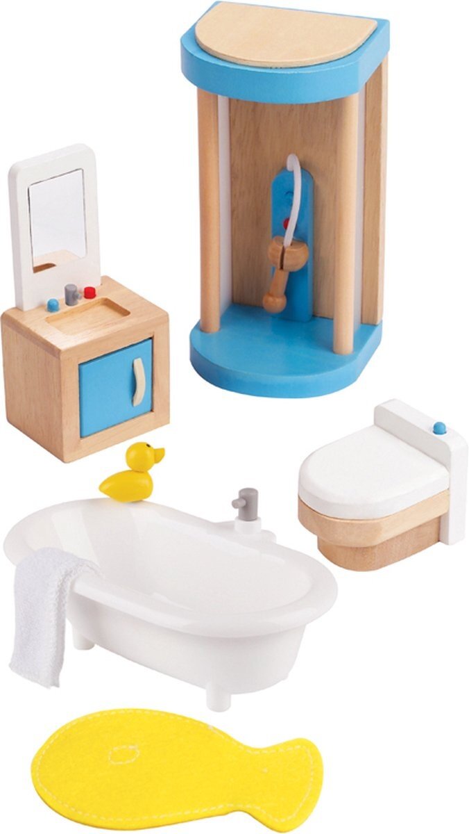 Hape-Badkamer voor poppenhuis | Speel je Wijs