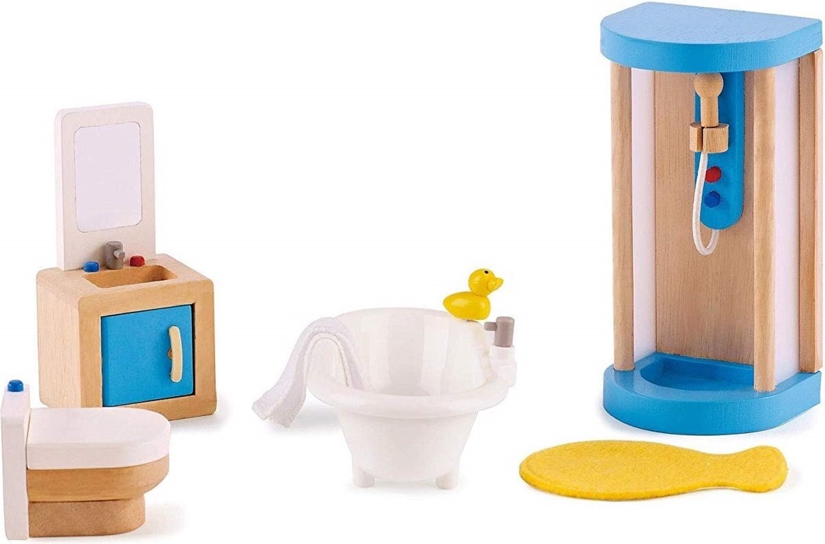 Hape-Badkamer voor poppenhuis | Speel je Wijs