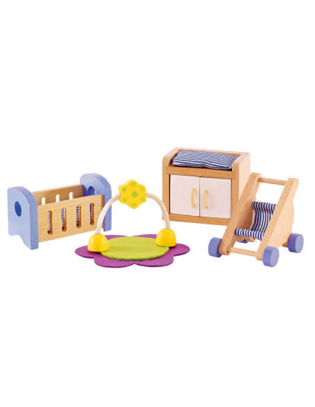 Hape-Babykamer voor poppenhuis | Speel je Wijs