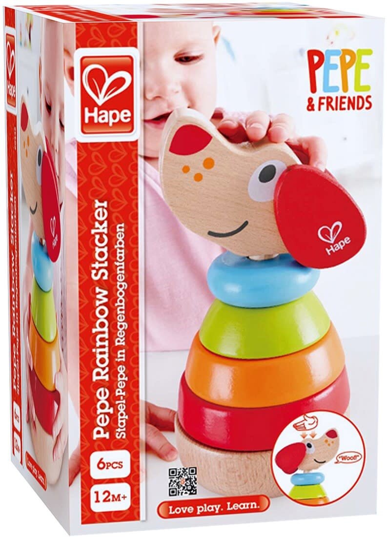 Hape Pepe Regenboog Stapeltoren | Speel je Wijs