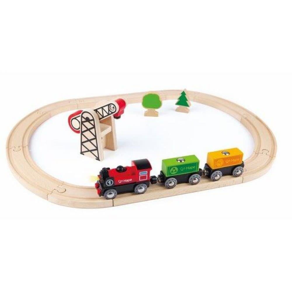 Hape Houten treinset - Cargo Delivery Loop