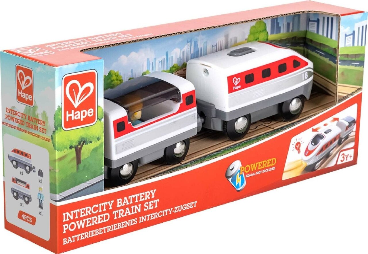 Hape Intercity Trein - Op Batterijen | Speel je Wijs