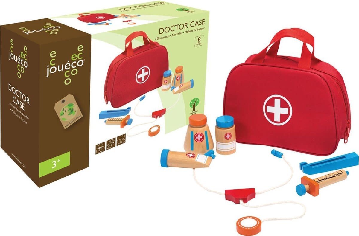 Joueco-Dokterstas met accessoires. 11dlg. | Speel je Wijs
