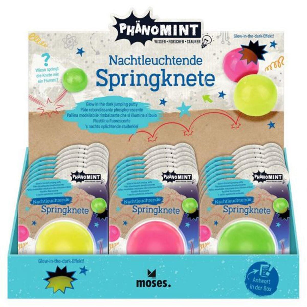 Moses PhänoMINT Stuiterklei Neon
