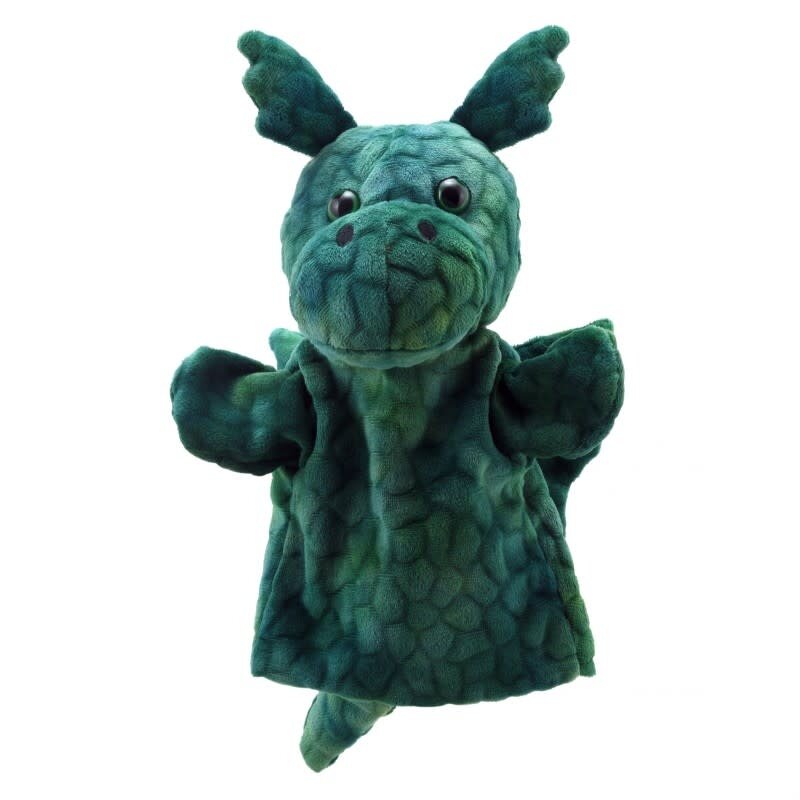 Handpop Puppet Buddies Draak Groen | Speel je Wijs