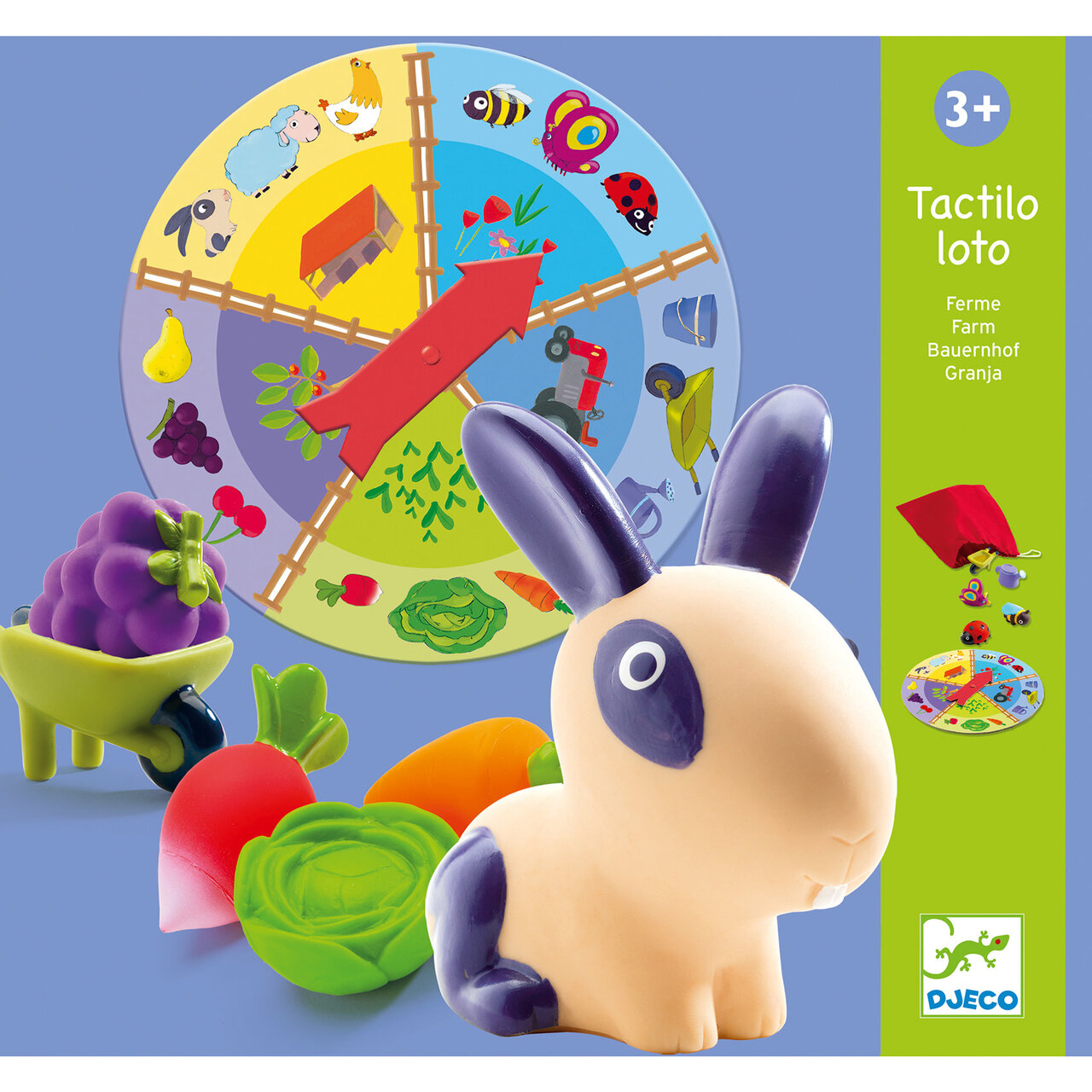 Djeco Tactilo Loto - Boerderij 3+ | Speel je Wijs