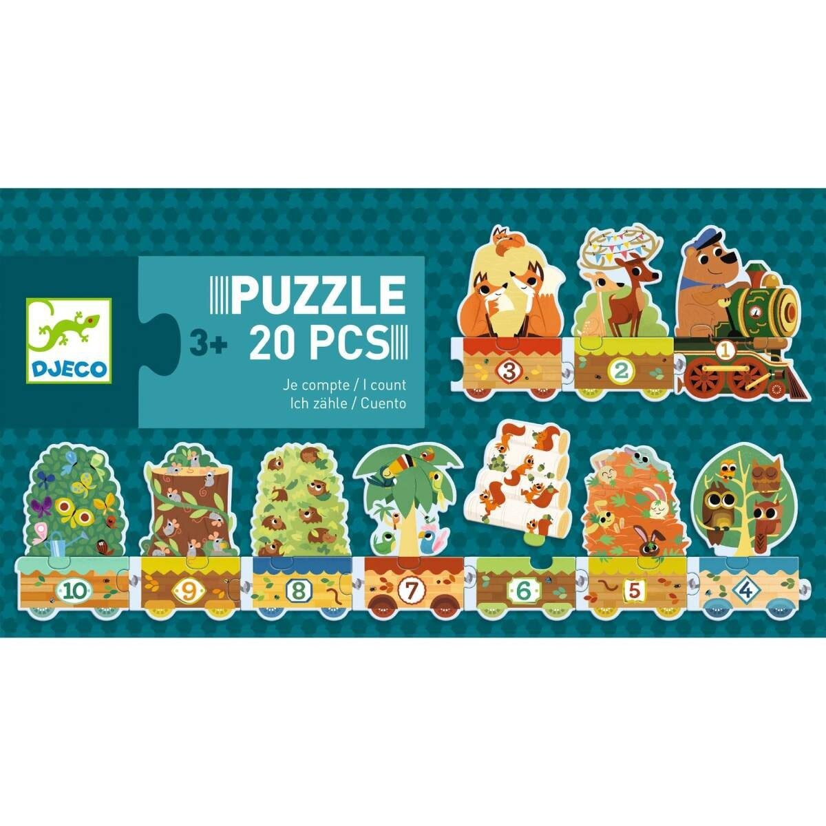 Djeco Puzzel Trio - Ik Tel 3+ | Speel je Wijs
