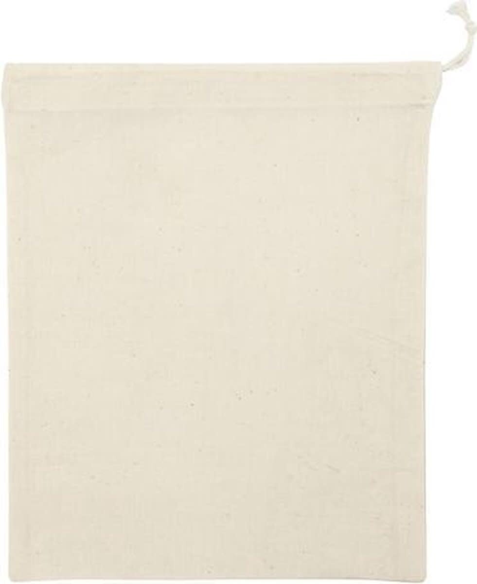 Katoenen Knikkerzak 21x25cm