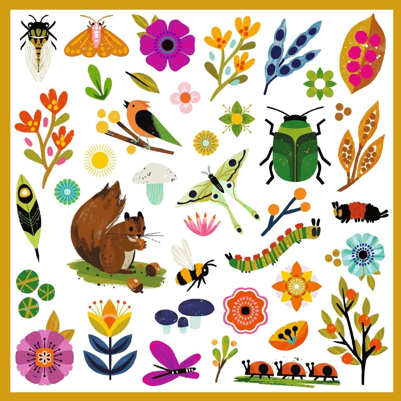 Djeco-Stickers Garden | Speel je Wijs