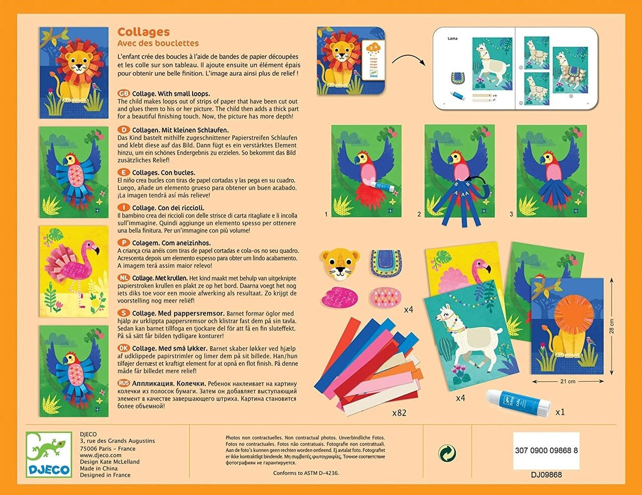Djeco Knutselen met papier – Wilde Dieren
