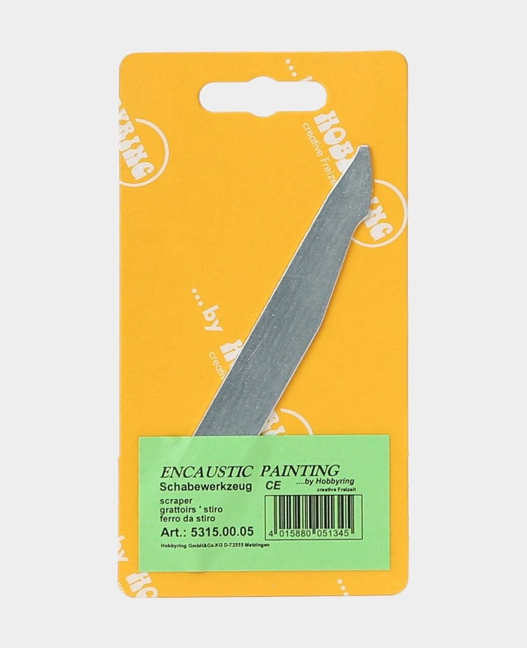 Encaustic Schraper van metaal