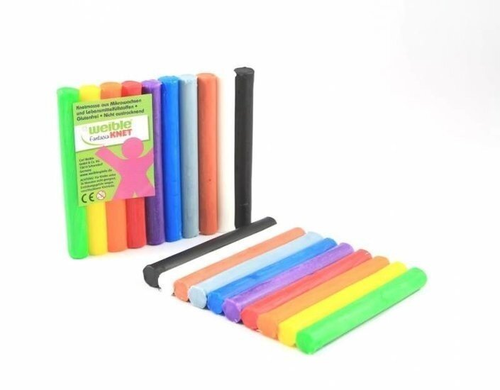 Weible Boetseer &amp; kneedwas 10 rollen ass.kleur