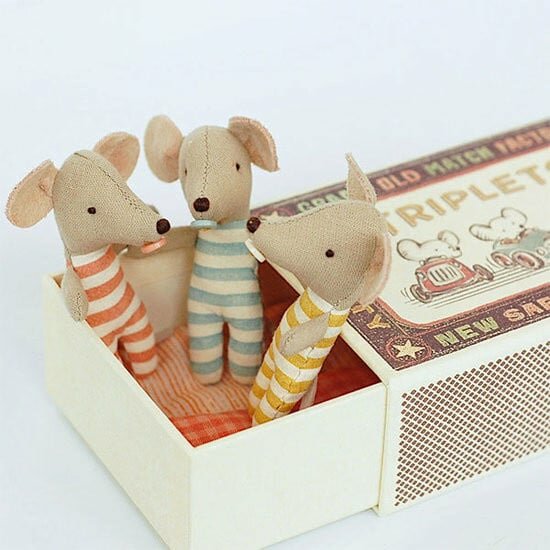Maileg Baby Drieling in lucifersdoos - Triplets | Speel je Wijs