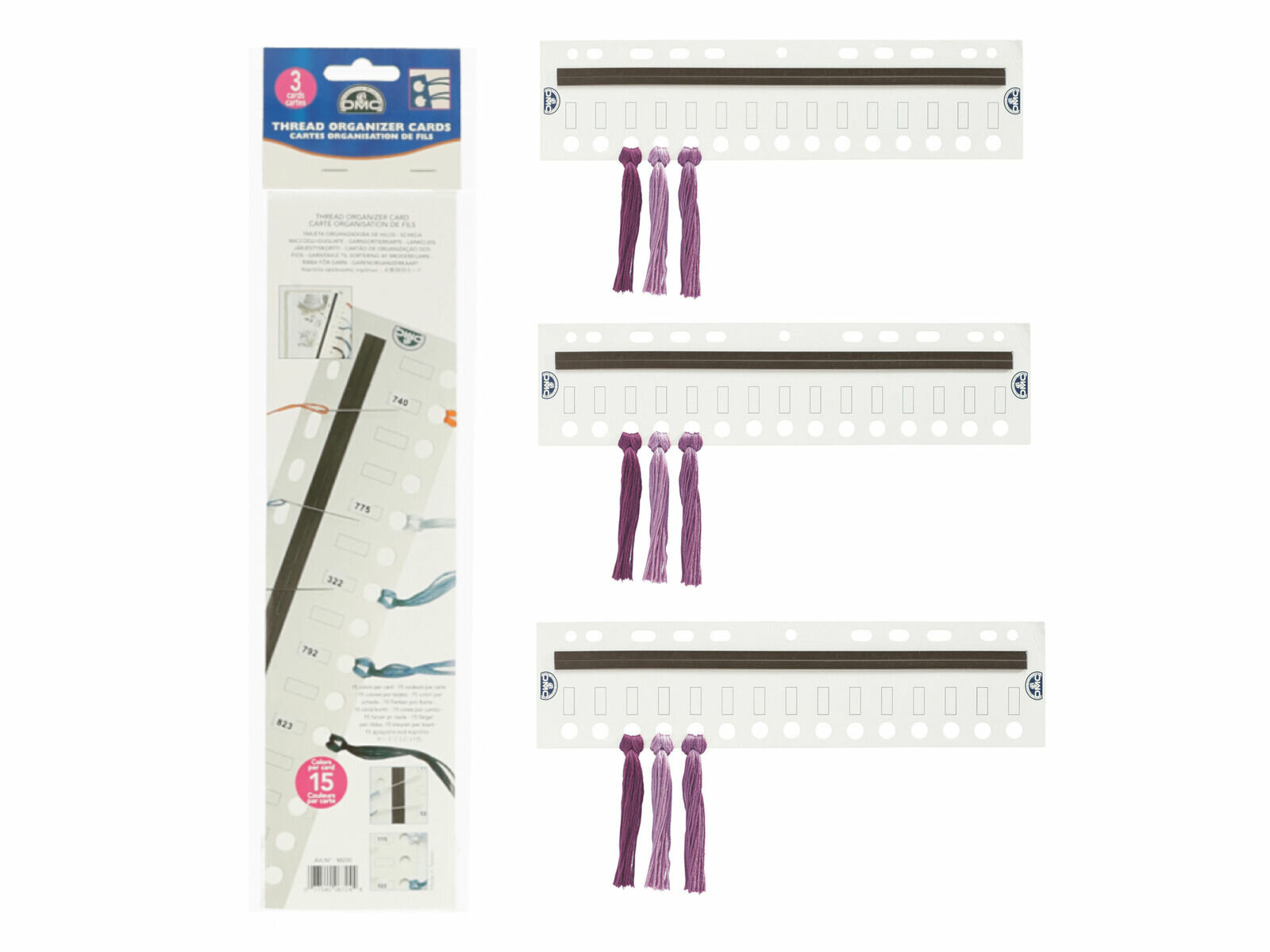 DMC Projectkaarten of Garenkaarten - Set van 3 | Speel je Wijs