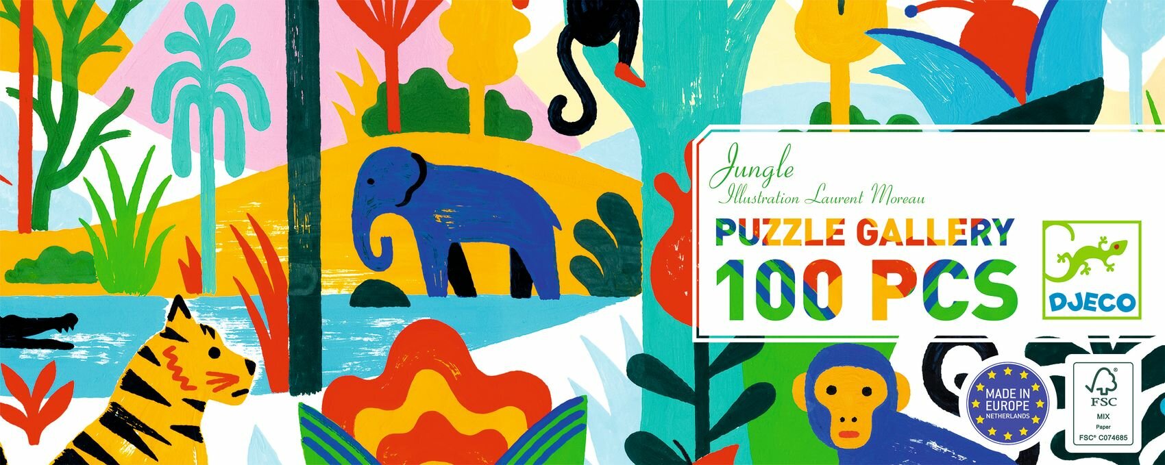 Djeco Puzzel Jungle 100 stukjes 5+ | Speel je Wijs