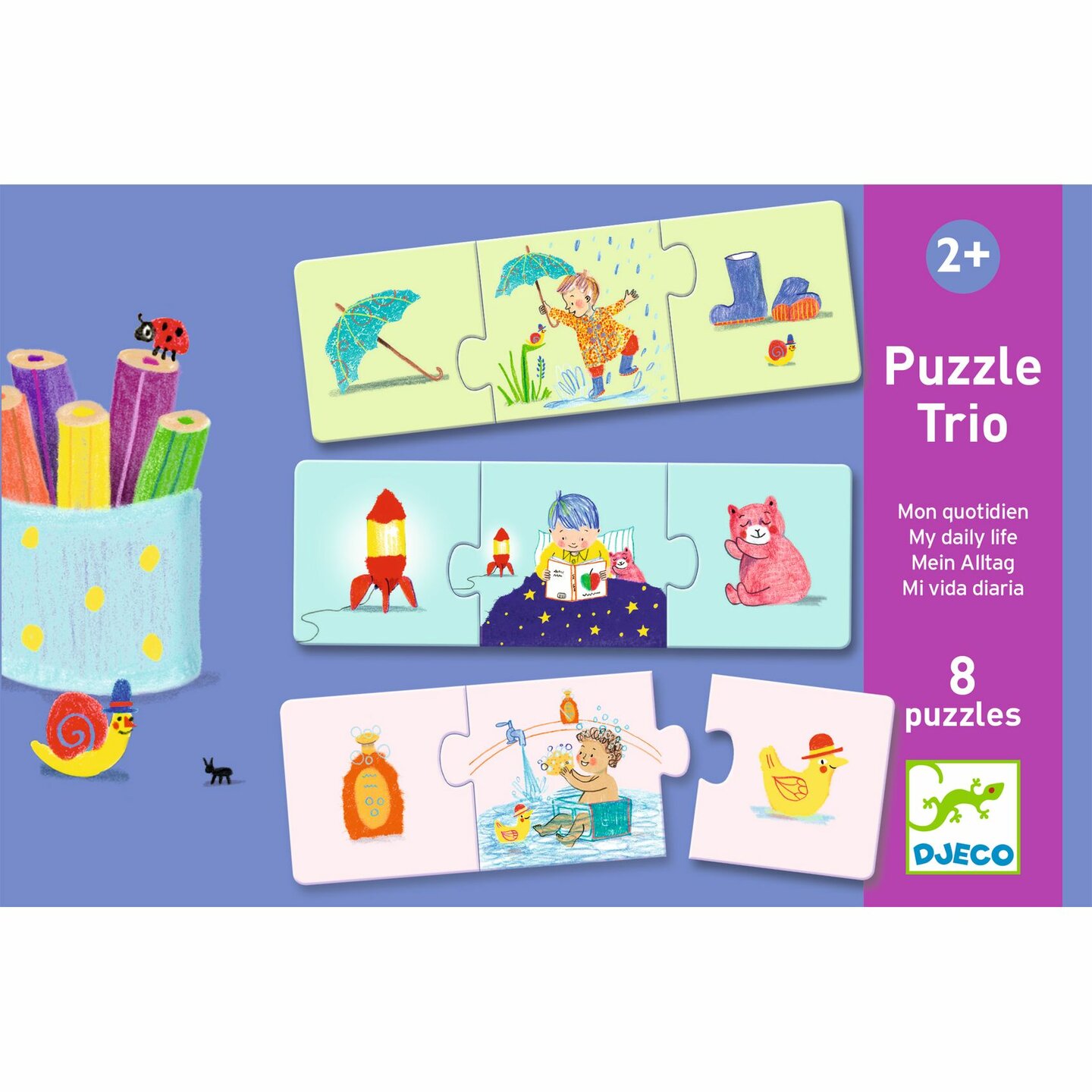 Djeco Puzzel Trio - Mijn dagelijks leven 3+ | Speel je Wijs
