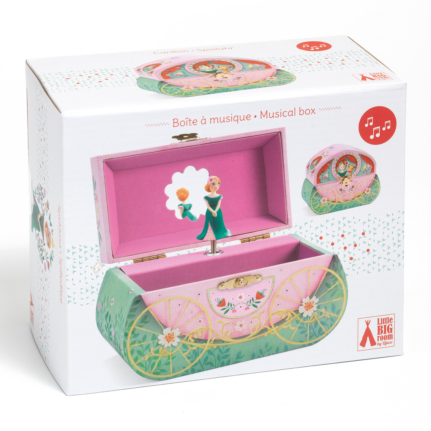 Djeco | Sieraden~Muziekdoos | Koets | Speel je Wijs