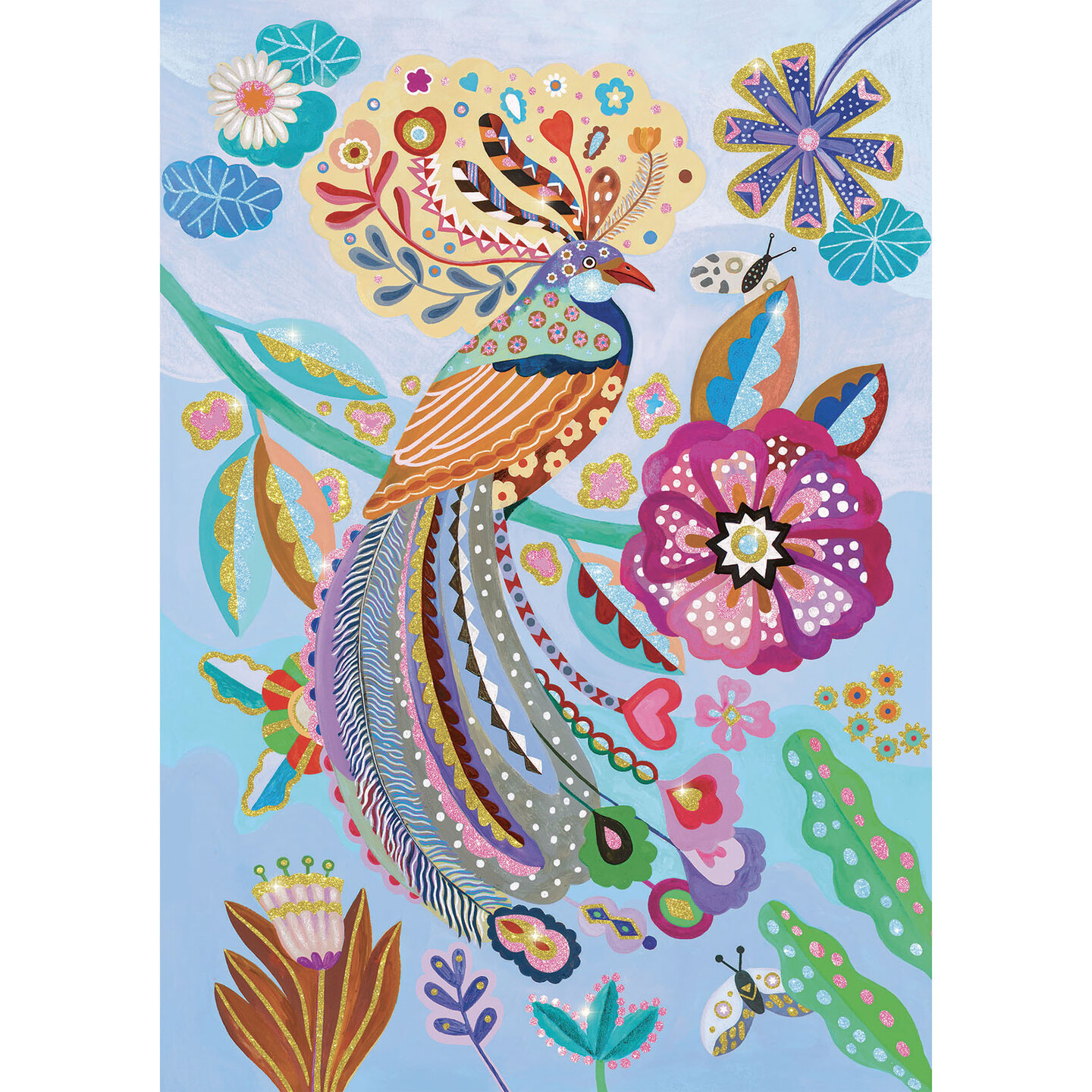 Djeco Puzzel | Sprankelende Vogel 50st. 5+
