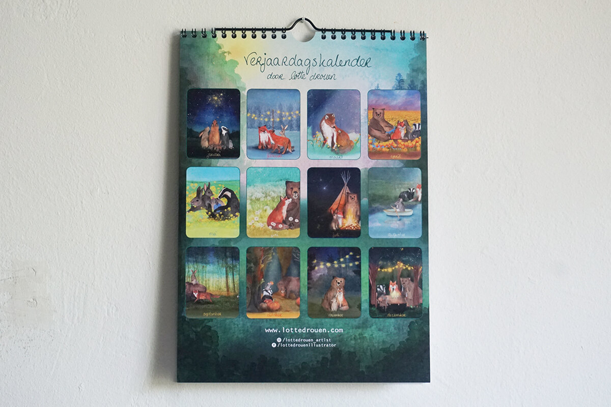 Lotte Drouen Verjaardagskalender Bosdieren | Speel je Wijs