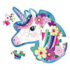 Mudpuppy Shaped Mini Puzzel - Unicorn