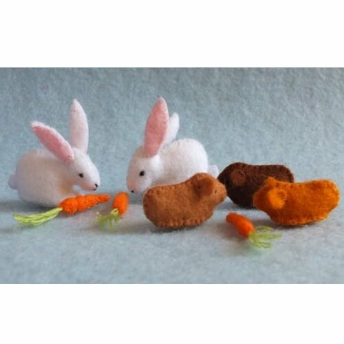 Atelier Pippilotta Twee Konijnen, Cavia's en Wortelen | Speel je Wijs