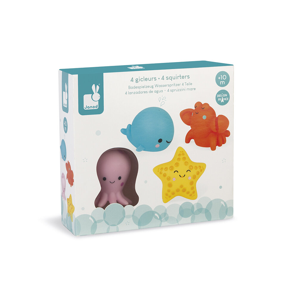 Janod-Badspeelgoed - Spuitfiguur zeedieren