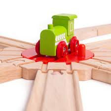 BigJigs Rail - 8 weg Draaischijf / 8 Way Turntable | Speel je Wijs