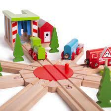 BigJigs Rail - 8 weg Draaischijf / 8 Way Turntable | Speel je Wijs