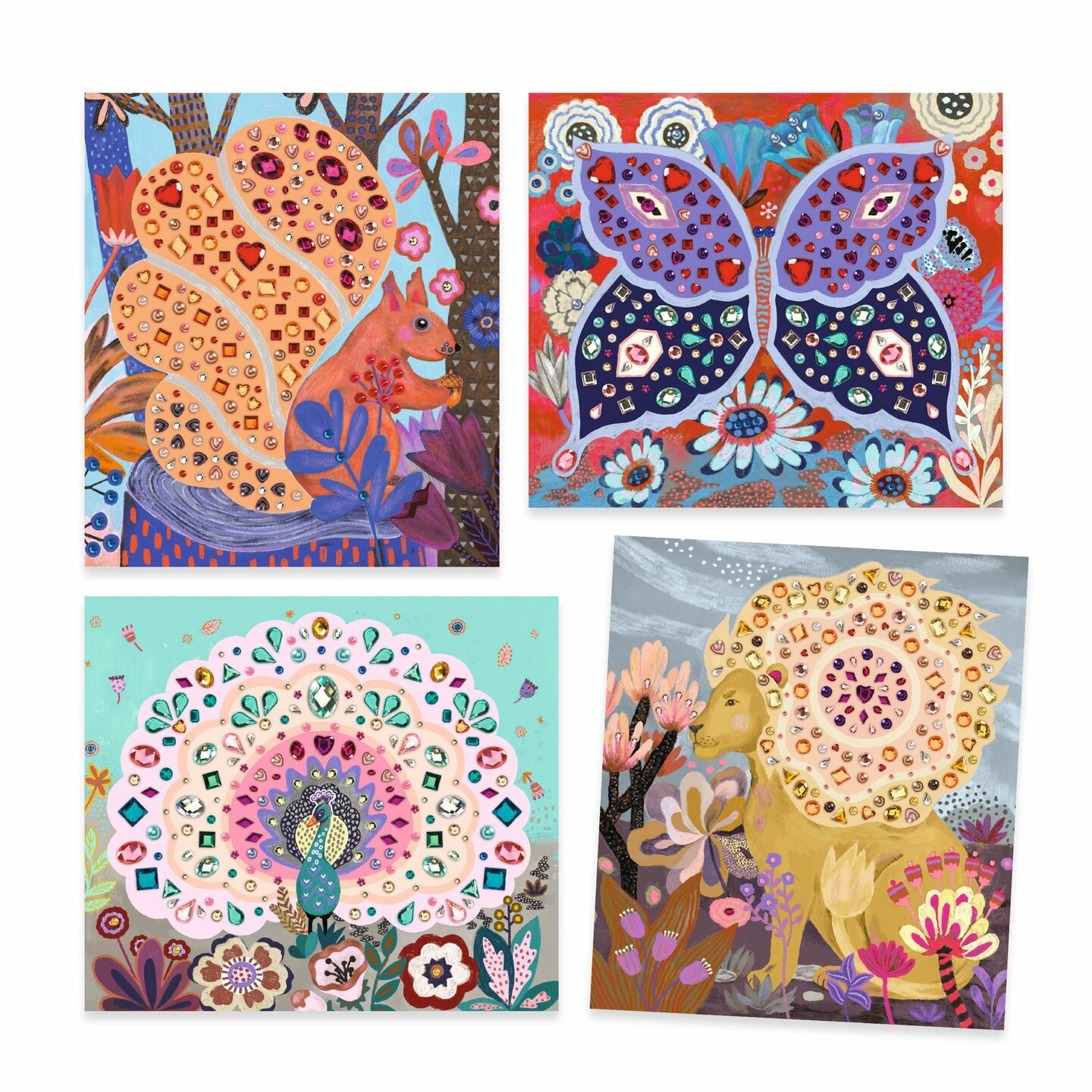 DjecoKnutselset - Artistic Strass stenen | Wild Beauty 6-10 jaar | Speel je Wijs