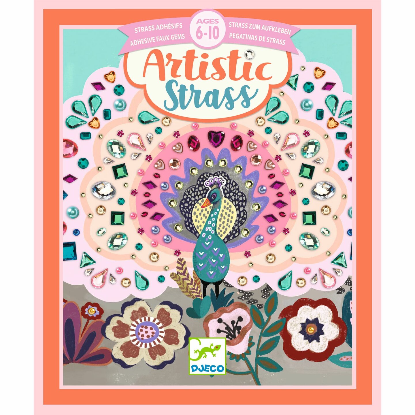 DjecoKnutselset - Artistic Strass stenen | Wild Beauty 6-10 jaar | Speel je Wijs