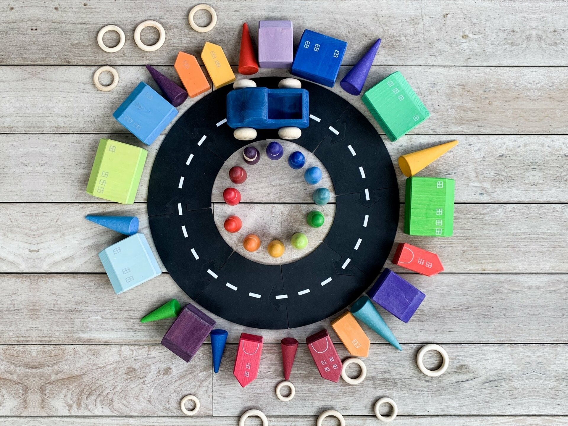 Waytoplay Ringroad - Set van 12 | Speel je Wijs