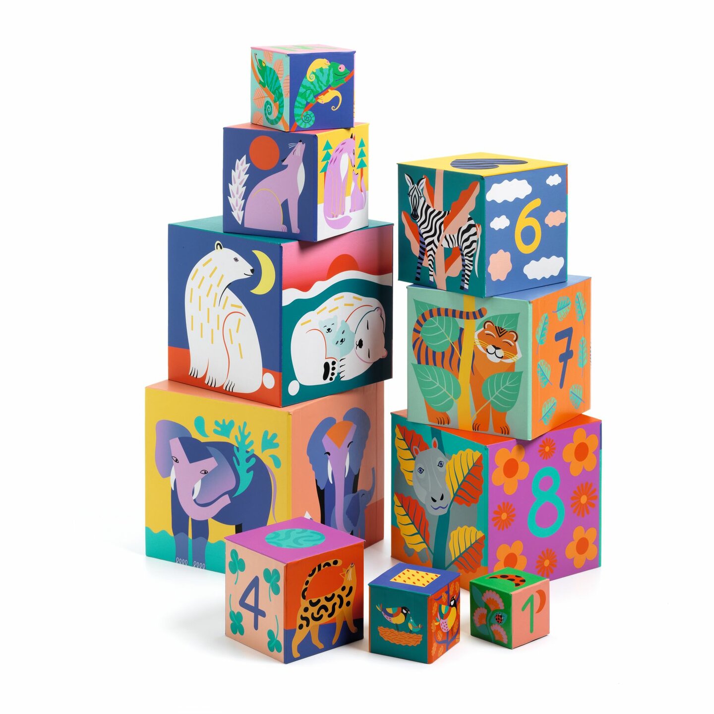 Djeco Stapelblokken - Wild Animals 1+ | Speel je Wijs