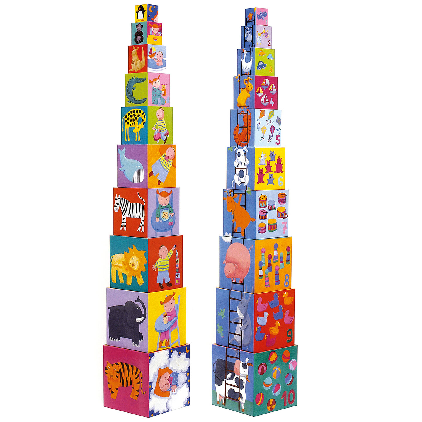 Djeco Stapelblokken - Funny Blocks 1+ | Speel je Wijs