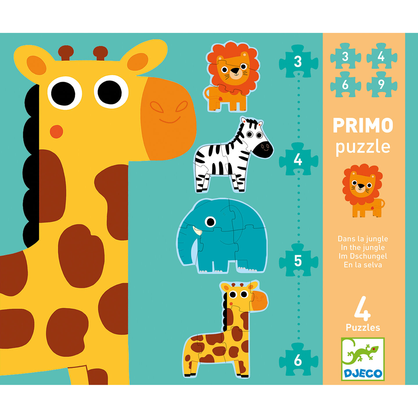Djeco Primo Puzzel - In De Jungle 2+ | Speel je Wijs