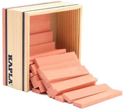 Kapla 40 Squares - Gekleurde plankjes Roze | Speel je Wijs