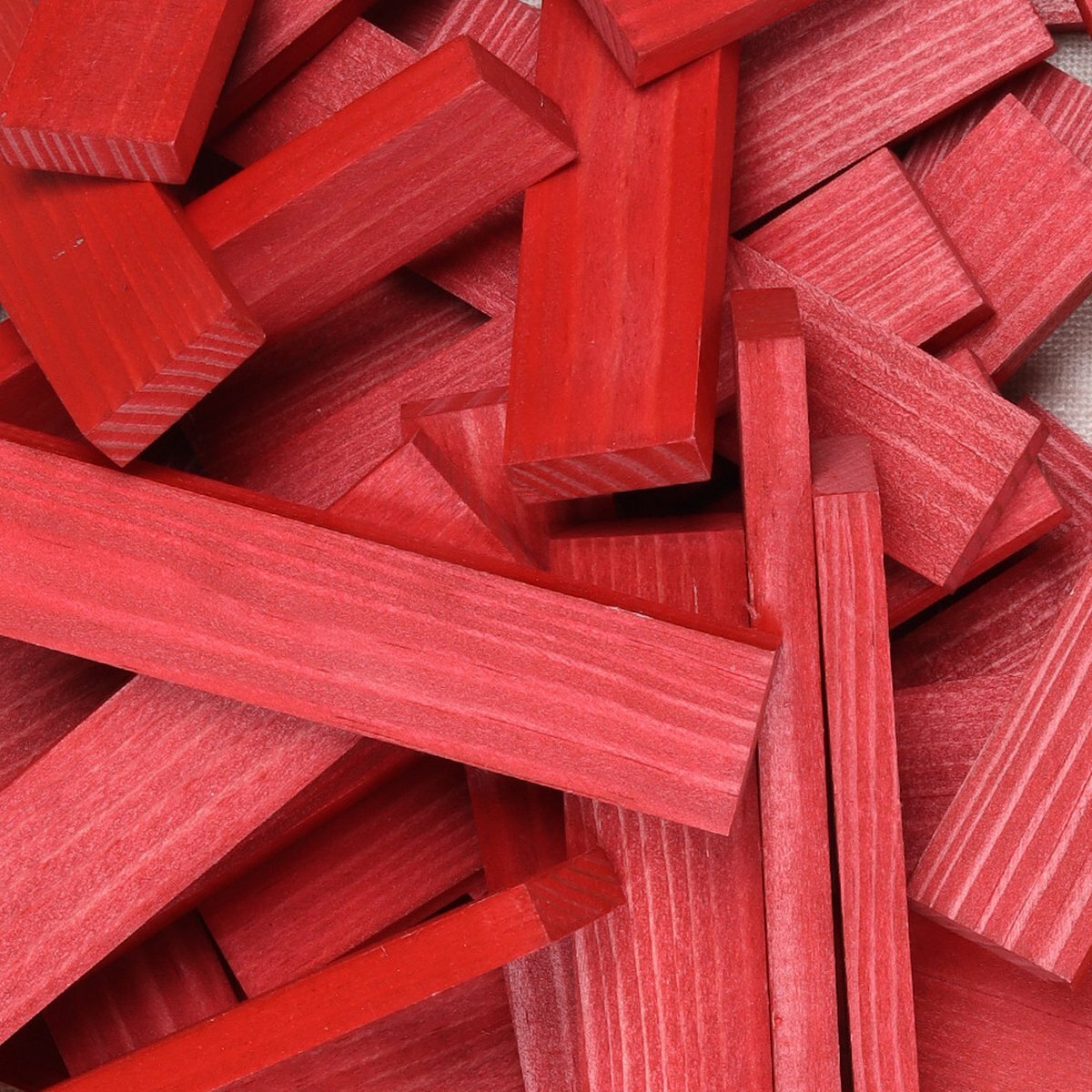 Kapla 40 Squares - Gekleurde plankjes Rood | Speel je Wijs