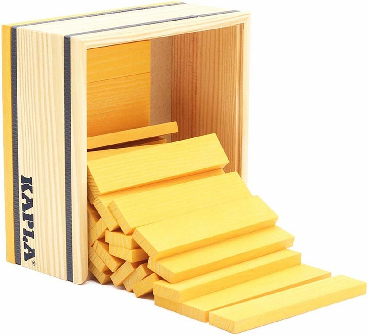Kapla 40 Squares - Gekleurde plankjes Geel | Speel je Wijs