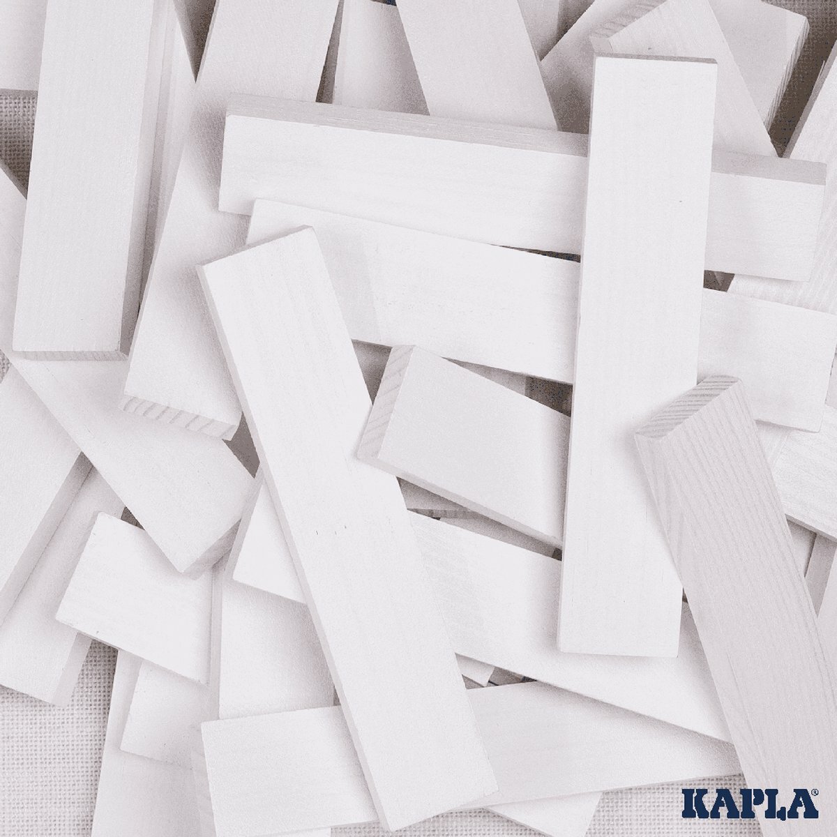 Kapla 40 Squares - Gekleurde plankjes Wit | Speel je Wijs