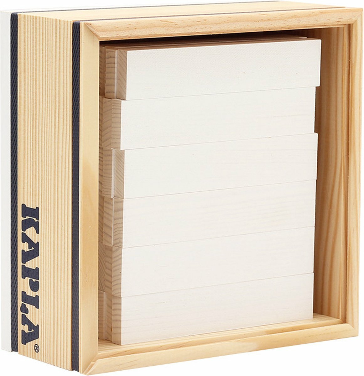 Kapla 40 Squares - Gekleurde plankjes Wit | Speel je Wijs