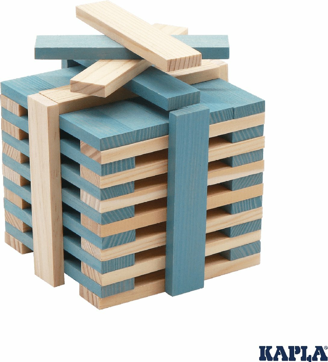 Kapla 40 Squares - Gekleurde plankjes Lichtblauw | Speel je Wijs