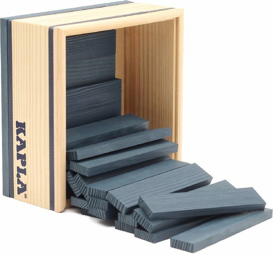 Kapla 40 Squares - Gekleurde plankjes Donkerblauw | Speel je Wijs