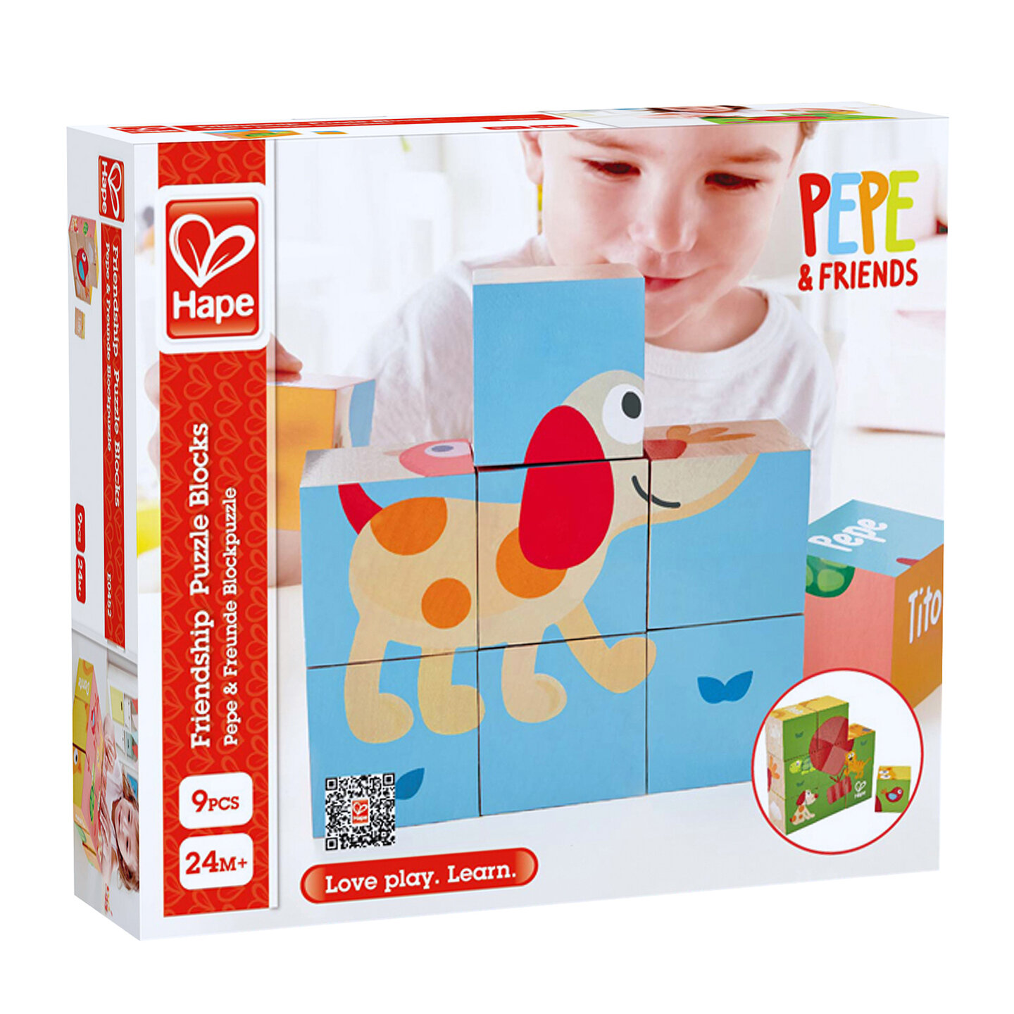 Hap&eacute;-Blokpuzzel Vriendschap