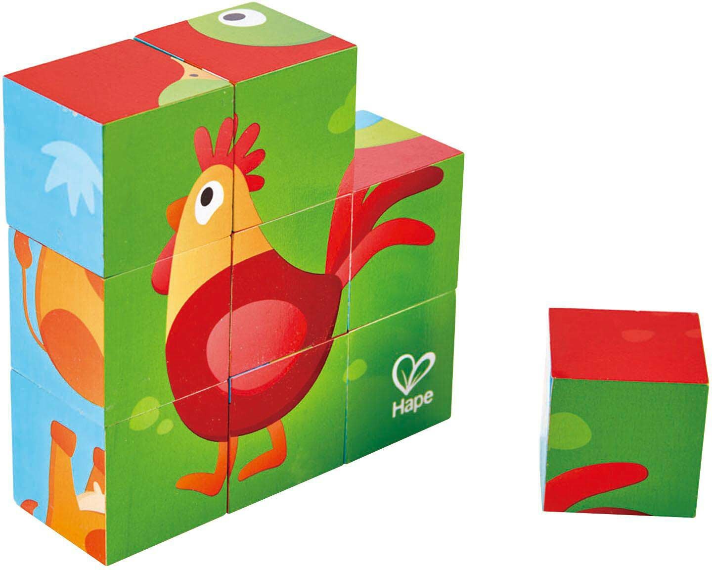 Hape-Blokpuzzel boerderijdieren| Speel je Wijs